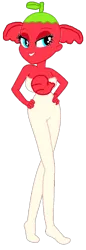 Size: 400x1166 | Tagged: suggestive, artist:smbros, derpibooru import, oc, oc:elley fruit, unofficial characters only, human, equestria girls, elephant fruit, humanized, image, png, power up gals, power-up, simple background, solo, super mario bros., super mario bros. wonder