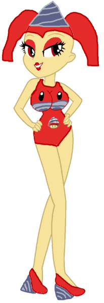 Size: 400x1166 | Tagged: questionable, derpibooru import, oc, oc:drill lill marry, unofficial characters only, human, equestria girls, drill mushroom, humanized, image, png, power up gals, power-up, solo, super mario bros., super mario bros. wonder