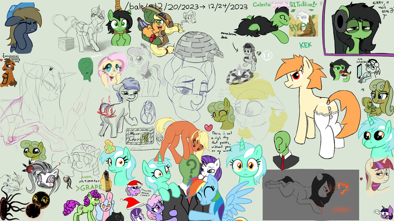 Size: 1920x1080 | Tagged: explicit, artist:anonymous, artist:maretian, artist:truthormare, artist:violavaquita, ponerpics import, applejack, fluttershy, lyra heartstrings, moondancer, rainbow dash, rarity, twilight sparkle, oc, oc:anon, oc:anonfilly, /bale/, /mlp/, 4chan, aggie.io, female, food, gun, hand, handgun, igloo, image, imminent suicide, looking at you, looking back, looking back at you, magic, magic hands, noose, pistol, pizza, png, rope, style emulation, weapon