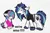 Size: 2682x1776 | Tagged: safe, artist:sweetpea-and-friends, derpibooru import, princess flurry heart, shining armor, alicorn, pony, unicorn, alternate hairstyle, beanie hat, belt, bracelet, chest fluff, clothes, ear piercing, emo, face paint, g4, handkerchief, headband, image, lip piercing, makeup, meme, piercing, png, shoes, spiked wristband, we're emo, wrist cuffs, wristband