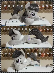 Size: 830x1107 | Tagged: safe, artist:dawning love, derpibooru import, octavia melody, pony, image, irl, jpeg, lying down, photo, plushie, prone, solo