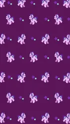 Size: 3500x6200 | Tagged: safe, artist:kittyrosie, derpibooru import, starlight glimmer, pony, unicorn, ^^, blush lines, blushing, cute, eyes closed, female, glimmerbetes, happy, image, mare, open mouth, open smile, png, purple background, repeating pattern, simple background, smiling, stars, tiled background, wallpaper