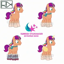 Size: 2560x2560 | Tagged: safe, artist:ramixe dash, derpibooru import, sunny starscout, alicorn, pony, g5, g4, g5 to g4, generation leap, image, jpeg, male, rule 63, simple background, solo, stallion, sun starchaser, white background