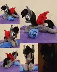 Size: 1024x1280 | Tagged: safe, artist:dawning love, derpibooru import, oc, oc:scarlet, bat pony, pony, female, image, irl, mare, photo, plushie, png, solo