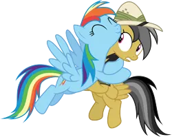 Size: 3775x3000 | Tagged: safe, artist:cloudy glow, derpibooru import, daring do, rainbow dash, daring don't, image, png, simple background, transparent background, vector