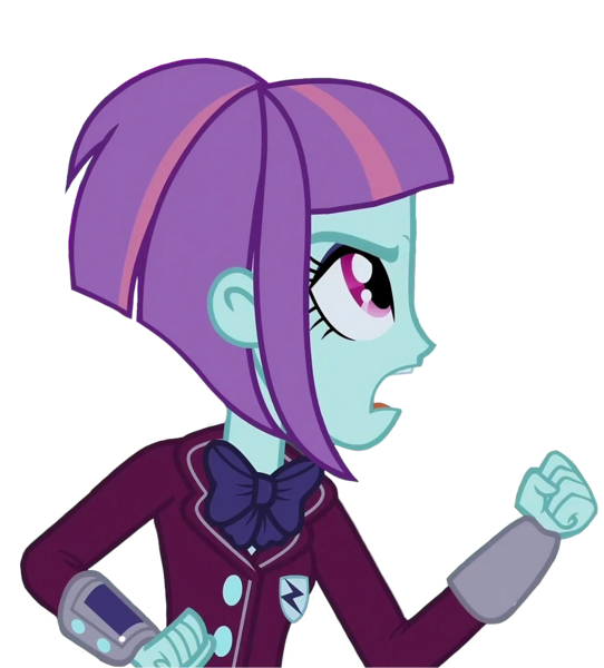 Size: 1300x1440 | Tagged: safe, derpibooru import, sunny flare, human, equestria girls, angry, hasbro, image, looking up, png, simple background, solo, transparent background