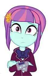 Size: 814x1224 | Tagged: safe, derpibooru import, sunny flare, human, equestria girls, expressions, hasbro, image, looking at something, png, simple background, solo, transparent background