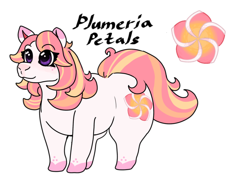 Size: 1935x1486 | Tagged: safe, artist:drawable, derpibooru import, oc, oc:plumeria petals, unofficial characters only, earth pony, pony, chubby, earth pony oc, image, png, wide hips