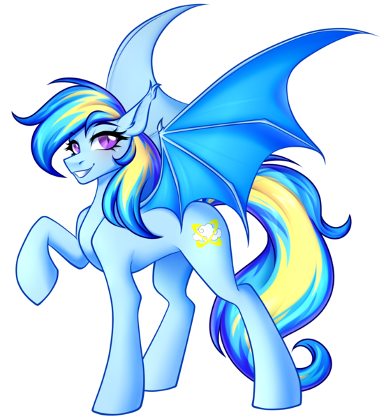 Size: 1788x1950 | Tagged: safe, artist:kannakiller, derpibooru import, oc, oc:halo cloudow, unofficial characters only, bat pony, pony, derpibooru community collaboration, 2024 community collab, bat pony oc, bat wings, commission, female, image, mare, png, simple background, solo, transparent background, wings