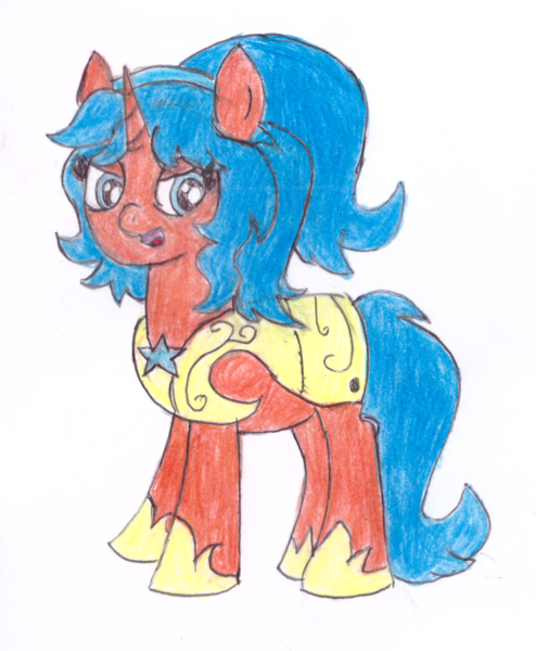 Size: 2873x3489 | Tagged: safe, artist:anonymous, derpibooru import, oc, oc:heavy halbard, pony, /mlp/, /ss/, 4chan, card, female, guardsmare, image, mare, png, royal guard, traditional art