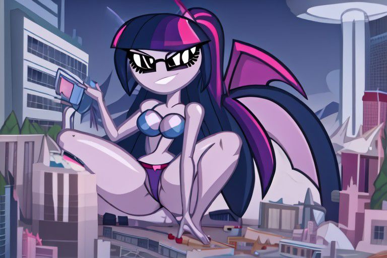 Size: 768x512 | Tagged: questionable, ai content, derpibooru import, prompter:darklady94two, twilight sparkle, female, giantess, image, inflatable, jpeg, macro