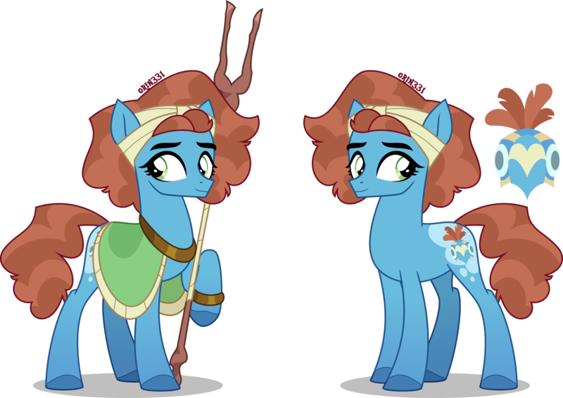 Size: 4000x2829 | Tagged: safe, artist:orin331, derpibooru import, meadowbrook, earth pony, pony, bracelet, coat markings, eyebrows, g4, hooves, image, jewelry, png, raised hoof, redesign, shawl, simple background, staff, staff of sameness, transparent background