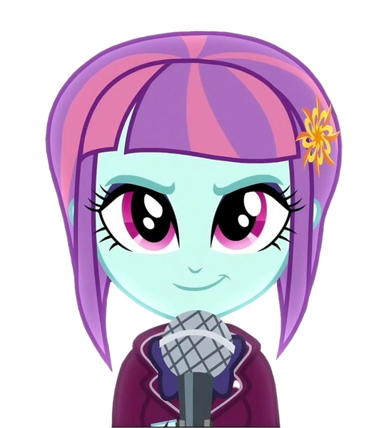 Size: 998x1112 | Tagged: safe, derpibooru import, sunny flare, human, equestria girls, g4, image, looking at you, png, shadowbolts, simple background, smiling, smirk, solo, transparent background