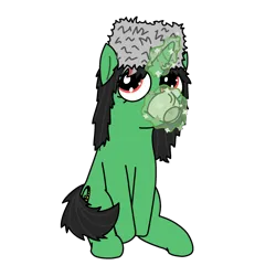 Size: 2000x2000 | Tagged: safe, artist:hach, oc, oc:terek flow, ponified, unofficial characters only, pony, unicorn, chechen republic of ichkeria, chechnya, female, hat, horn, image, levitation, looking away, magic, mare, nation ponies, papakha, png, simple background, sipping, sitting, smiling, solo, telekinesis, transparent background, unicorn oc