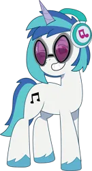 Size: 816x1513 | Tagged: safe, artist:prixy05, derpibooru import, vinyl scratch, pony, unicorn, g5, my little pony: tell your tale, female, g4, g4 to g5, generation leap, headphones, image, mare, png, simple background, solo, sunglasses, transparent background