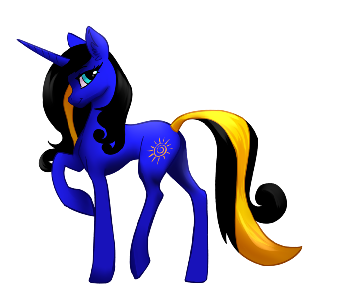 Size: 5281x4601 | Tagged: safe, artist:obsidelle, ponerpics import, ponybooru import, oc, oc:destiny light, pony, unicorn, cutie mark, female, horn, image, mare, png, simple background, solo, solo female, transparent background, two toned mane, unicorn oc