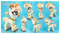 Size: 4442x2500 | Tagged: safe, artist:chibi-pets, derpibooru import, oc, oc:bombay colada, zebra, female, image, irl, jpeg, photo, plushie, solo