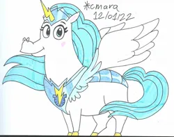 Size: 1319x1042 | Tagged: safe, artist:cmara, derpibooru import, alicorn, armor, captain thunderhoof, corn & peg, corn and peg, female, image, jpeg, logo, nick jr., nickelodeon, solo, solo female, superhero