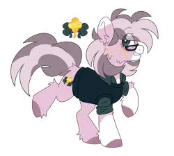 Size: 8563x7705 | Tagged: safe, artist:crazysketch101, derpibooru import, oc, unofficial characters only, earth pony, pony, clothes, clover, image, png, simple background, solo, sweater, sweater vest, transparent background