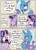 Size: 2075x2845 | Tagged: safe, artist:icey, derpibooru import, starlight glimmer, trixie, pony, unicorn, blushing, cape, clothes, comic, duo, eyes closed, female, flustered, image, laughing, looking back, mare, pickup lines, png, trixie's cape