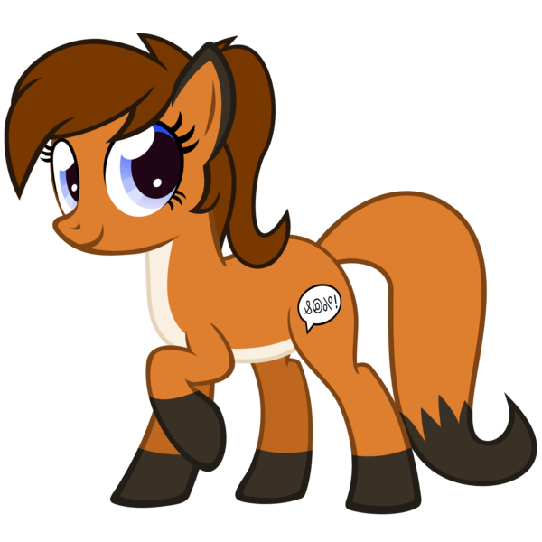 Size: 1501x1501 | Tagged: safe, artist:the smiling pony, derpibooru import, oc, oc:sunnyside, unofficial characters only, earth pony, fox, fox pony, hybrid, original species, pony, derpibooru community collaboration, .svg available, 2024 community collab, cute, female, g4, image, looking at you, mare, png, ponytail, raised hoof, simple background, smiling, solo, transparent background, vector