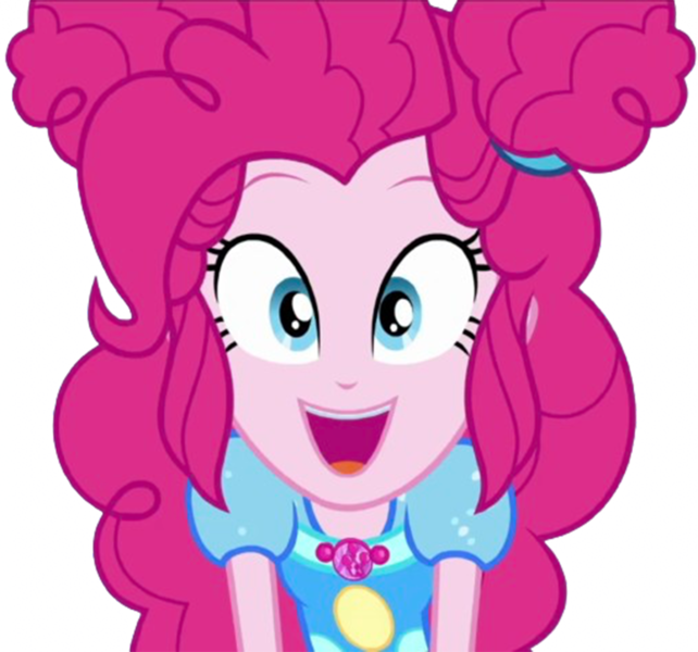 Size: 2695x2520 | Tagged: safe, derpibooru import, edit, edited screencap, editor:homersimpson1983, screencap, pinkie pie, human, equestria girls, background removed, female, image, looking at you, not a vector, png, simple background, solo, transparent background