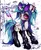Size: 1680x2048 | Tagged: safe, artist:p0nyplanet, derpibooru import, vinyl scratch, pony, unicorn, bracelet, clothes, ear piercing, earbuds, earring, eyebrow piercing, female, heart, image, industrial piercing, jewelry, jpeg, looking at you, mare, mp3 player, piercing, pipe, punk, socks, solo, spiked wristband, stockings, thigh highs, vinyl's glasses, wristband