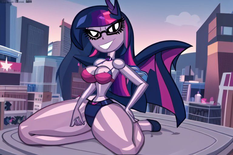 Size: 768x512 | Tagged: suggestive, ai content, derpibooru import, machine learning generated, prompter:darklady94two, twilight sparkle, human, equestria girls, big hair, female, g4, giantess, image, inflatable, jpeg, macro