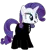 Size: 487x512 | Tagged: safe, derpibooru import, edit, screencap, rarity, pony, unicorn, alternate hairstyle, black lipstick, catsuit, ear piercing, earring, female, image, jewelry, lipstick, mare, piercing, png, simple background, transparent background