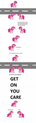 Size: 464x1564 | Tagged: safe, derpibooru import, pinkie pie, earth pony, pony, comic, desktop ponies, eyes closed, frown, gasp, happy, image, jpeg, pixel art, sprite, text