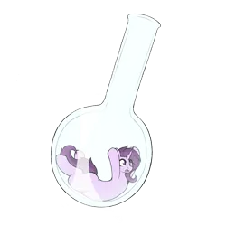 Size: 2048x2048 | Tagged: safe, artist:czu, derpibooru import, oc, oc:czupone, unofficial characters only, pony, unicorn, eye clipping through hair, frown, glass, high res, horn, image, micro, open mouth, png, simple background, solo, transparent background, unicorn oc, vial