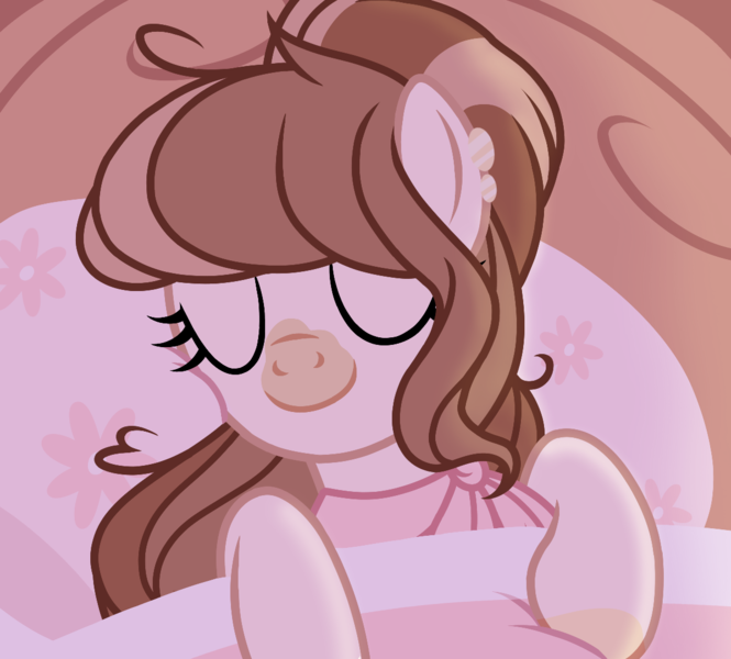 Size: 1197x1080 | Tagged: safe, artist:cstrawberrymilk, derpibooru import, oc, oc:strawberry milk, pony, female, image, mare, png, sleeping, solo