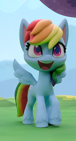 Size: 1044x1920 | Tagged: safe, derpibooru import, edit, edited screencap, screencap, rainbow dash, pegasus, pony, my little pony: pony life, my little pony: stop motion short, cute, g4, image, png, smiling