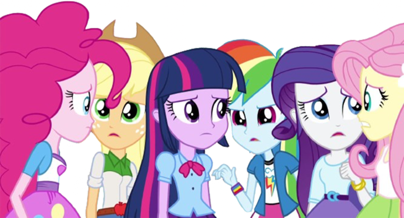 Size: 4335x2348 | Tagged: safe, derpibooru import, edit, edited screencap, editor:homersimpson1983, screencap, applejack, fluttershy, pinkie pie, rainbow dash, rarity, sci-twi, twilight sparkle, human, equestria girls, equestria girls (movie), background removed, female, humane five, humane six, image, not a vector, png