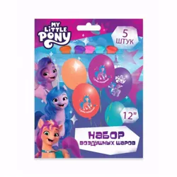 Size: 600x600 | Tagged: safe, derpibooru import, official, izzy moonbow, pipp petals, sunny starscout, earth pony, pegasus, unicorn, g5, balloon, cyrillic, food, image, jpeg, looking at you, merchandise, orange, pink, purple, russia, russian, smiling, smiling at you