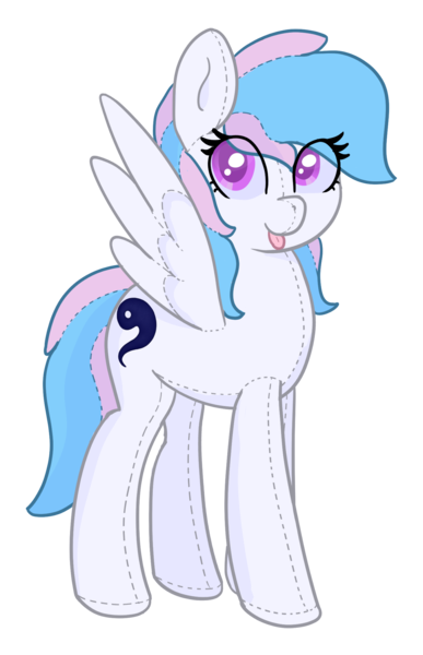 Size: 1571x2438 | Tagged: safe, artist:eyeburn, derpibooru import, oc, oc:starburn, unofficial characters only, derpibooru community collaboration, 2024 community collab, :p, image, looking at you, plushie, png, simple background, tongue out, transparent background