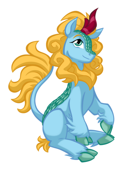 Size: 980x1300 | Tagged: safe, artist:texasuberalles, derpibooru import, oc, oc:instant burst, unofficial characters only, kirin, pony, derpibooru community collaboration, 2024 community collab, cloven hooves, colored hooves, image, kirin oc, looking at you, male, png, simple background, sitting, solo, stallion, transparent background, unshorn fetlocks