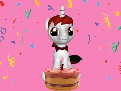 Size: 1200x900 | Tagged: safe, derpibooru import, oc, oc:tiger rose, unicorn, birthday, birthday cake, birthday candles, cake, excited, food, image, male, png, solo