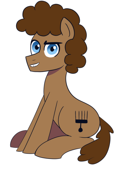 Size: 1124x1484 | Tagged: safe, artist:feralroku, derpibooru import, oc, oc:strong runner, unofficial characters only, earth pony, pony, derpibooru community collaboration, 2024 community collab, image, male, png, simple background, sitting, smiling, solo, stallion, transparent background