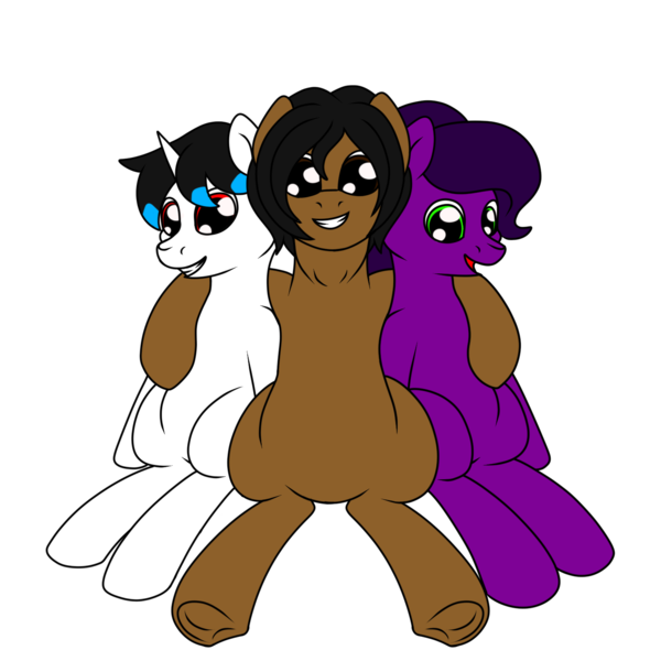 Size: 1500x1500 | Tagged: safe, artist:nazreen115, derpibooru import, oc, oc:crystal gem, oc:dr alex, oc:nazreen diamondback, unofficial characters only, earth pony, pegasus, pony, unicorn, derpibooru community collaboration, 2024 community collab, image, looking at you, png, simple background, transparent background