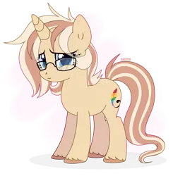 Size: 2006x2048 | Tagged: safe, artist:limzi, artist:mxakis-s, derpibooru import, oc, oc:lulubell, unofficial characters only, pony, unicorn, derpibooru community collaboration, 2024 community collab, chubby, commission, cute, female, freckles, glasses, image, mare, png, simple background, solo, transparent background, unshorn fetlocks