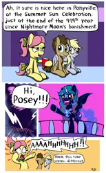 Size: 1200x1950 | Tagged: safe, artist:ebbysharp, derpibooru import, derpy hooves, doctor whooves, izzy moonbow, posey (g5), time turner, pony, g5, image, nightmare izzy, png