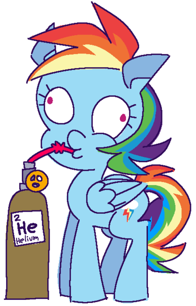 Size: 448x696 | Tagged: safe, artist:threetwotwo32232, derpibooru import, rainbow dash, pegasus, pony, female, helium, image, mare, png, simple background, transparent background