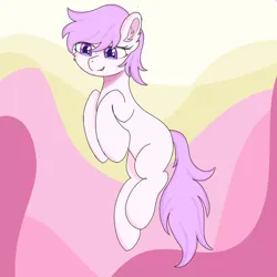 Size: 894x894 | Tagged: safe, artist:infinaitly, oc, fluffy, image, jpeg, pink mane, pink tail, purple eyes