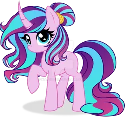 Size: 600x562 | Tagged: safe, artist:kojibiose, derpibooru import, oc, pony, unicorn, female, image, magical lesbian spawn, mare, offspring, parent:mistmane, parent:twilight sparkle, png, simple background, solo, transparent background