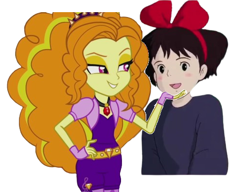 Size: 502x395 | Tagged: safe, derpibooru import, screencap, adagio dazzle, aria blaze, sonata dusk, oc, human, equestria girls, rainbow rocks, female, happy, image, kiki, kiki's delivery service, png, solo, the dazzlings