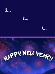 Size: 1920x2566 | Tagged: safe, ai content, derpibooru import, machine learning generated, stable diffusion, series:ask white belly gilda, ask, comic, countdown, fireworks, happy new year, holiday, image, jpeg, no pony, prologue, prompter:rupert, tumblr