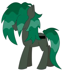 Size: 1400x1600 | Tagged: safe, artist:minus, derpibooru import, oc, oc:minus, unofficial characters only, earth pony, pony, derpibooru community collaboration, 2024 community collab, derpibooru exclusive, gray coat, green mane, hair over eyes, hidden face, image, long mane, male, png, simple background, solo, stallion, transparent background, wet, wet mane