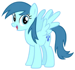Size: 8616x8035 | Tagged: safe, artist:andoanimalia, derpibooru import, blue october, blueberry muffin, pegasus, pony, female, image, looking at you, mare, open mouth, png, simple background, solo, spread wings, transparent background, vector, wings