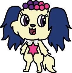 Size: 397x403 | Tagged: safe, artist:mega-poneo, derpibooru import, twilight sparkle, dog, semi-anthro, cavalier king charles spaniel, character to character, image, jewelpet, jewelry, littlest pet shop, parody, pendant, png, sapphie (jewelpet), simple background, transformation, transparent background, twilight barkle, zoe trent